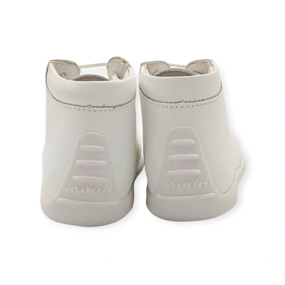 Andanenes ❤︎︎ A5049 Lace-Up Walking Shoe Bootie ❤︎︎White ❤︎︎ 7 Baby Boy Girl ❤︎︎